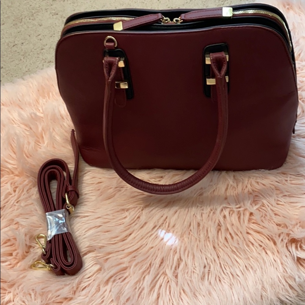 Burgundy purse